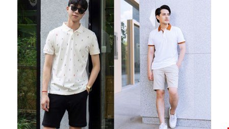 Phối đồ với áo polo nam form rộng hot nhất