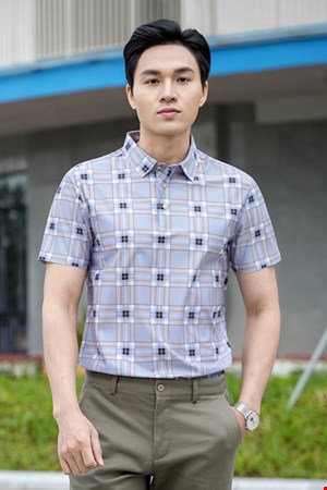 ÁO POLO SƠ MI SEAMLESS KẺ CARO LPL-822 