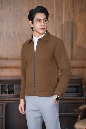 ÁO KHOÁC JACKET DẠ CỔ BẺ TAY THÊU LECARDO LAJK-31