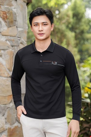 ÁO POLO DÀI TAY IN NGỰC ÁO LPLD-07 